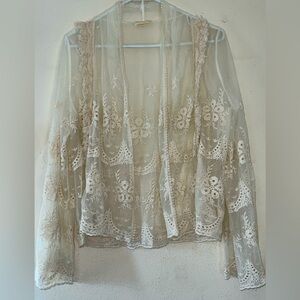 Meadow Rue lace boho cover up